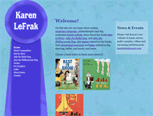 Tablet Screenshot of karenlefrak.com